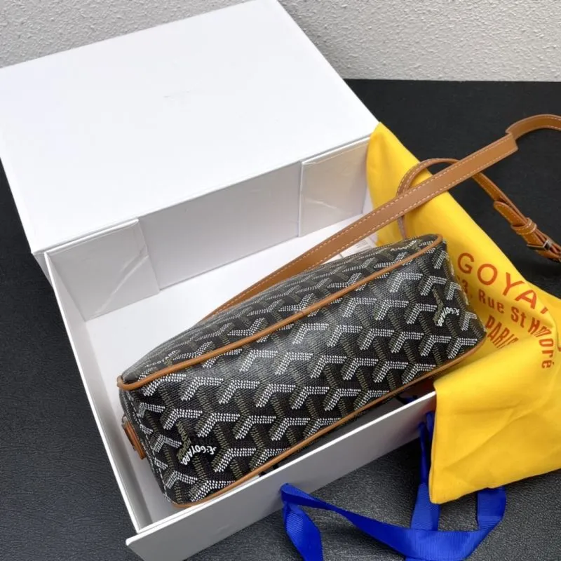 Goyard Black Tan Crossbody Bag 385 - Image 5
