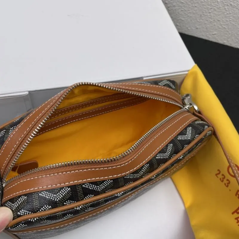 Goyard Black Tan Crossbody Bag 385 - Image 7
