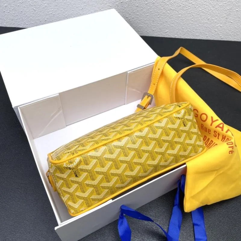 Goyard Yellow Crossbody Satchel Bag 388 - Image 5