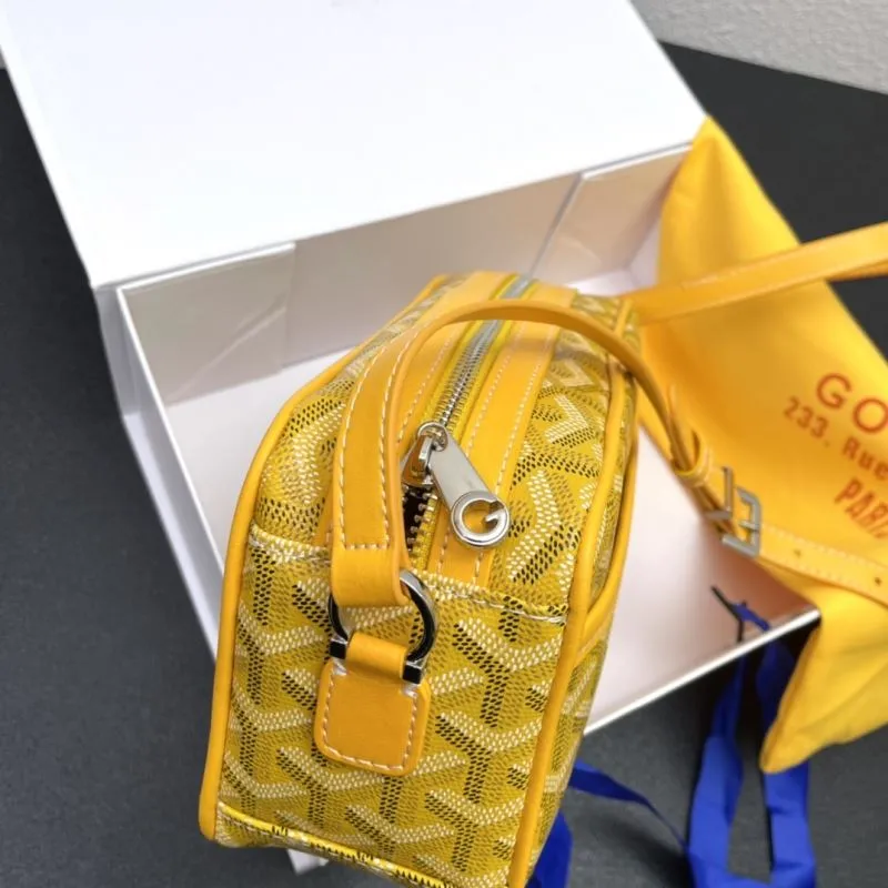 Goyard Yellow Crossbody Satchel Bag 388 - Image 6