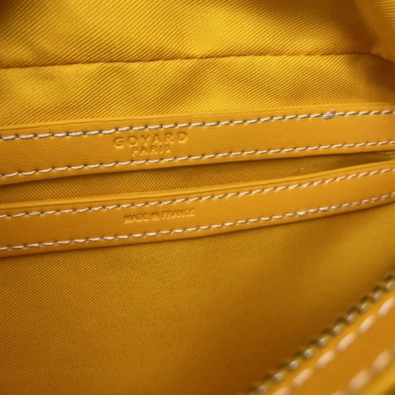 Goyard Yellow Crossbody Satchel Bag 388 - Image 8