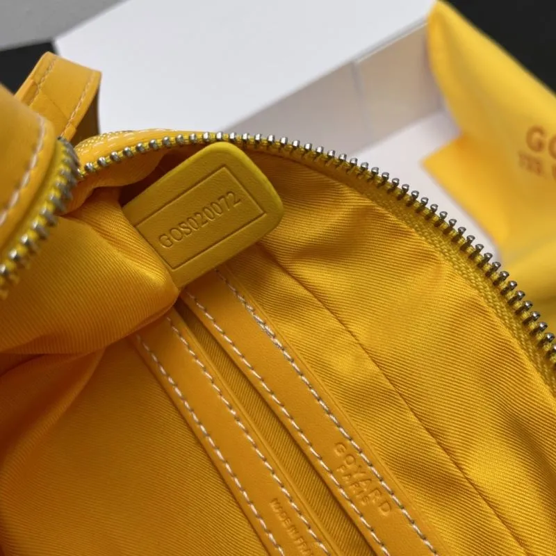 Goyard Yellow Crossbody Satchel Bag 388 - Image 9