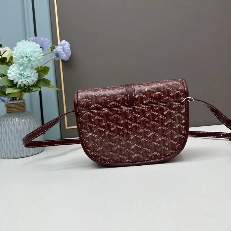 Goyard Burgundy Saddle Crossbody Bag 391 - Image 3