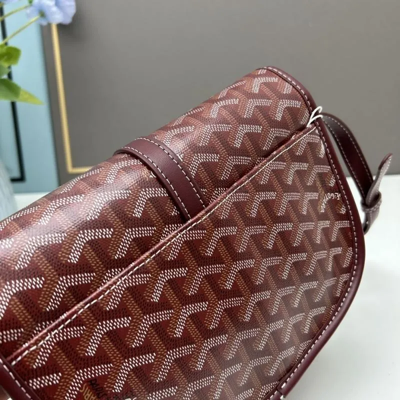 Goyard Burgundy Saddle Crossbody Bag 391 - Image 4