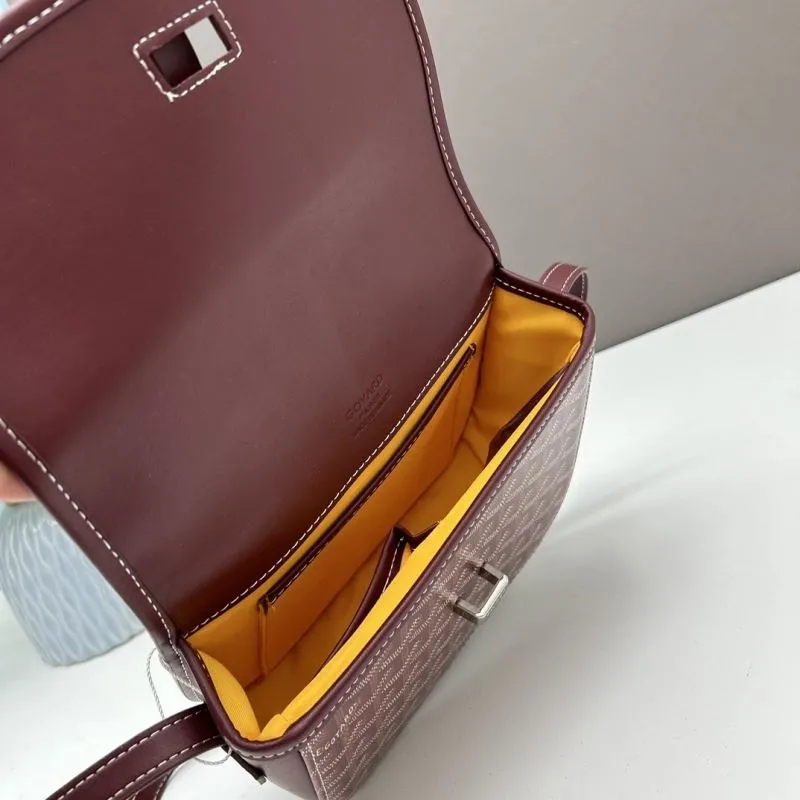 Goyard Burgundy Saddle Crossbody Bag 391 - Image 7