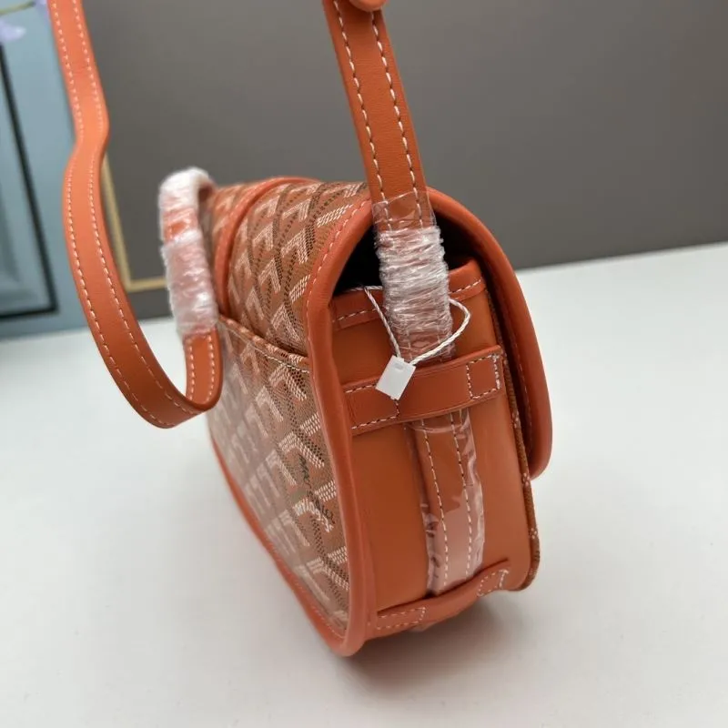 Goyard Orange Saddle Crossbody Bag 396 - Image 6
