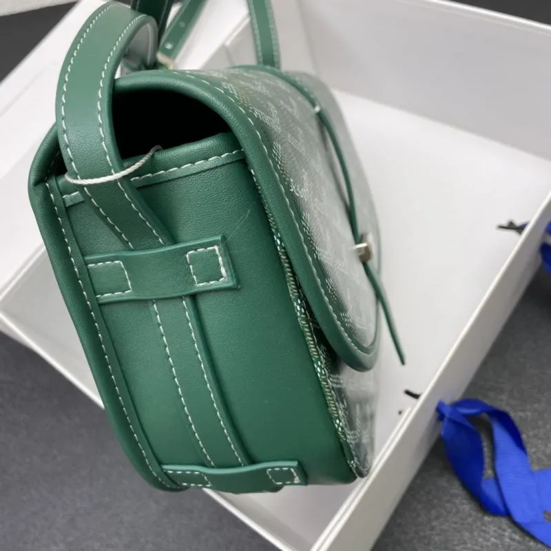 Goyard Green Saddle Bag 22cm - Image 5