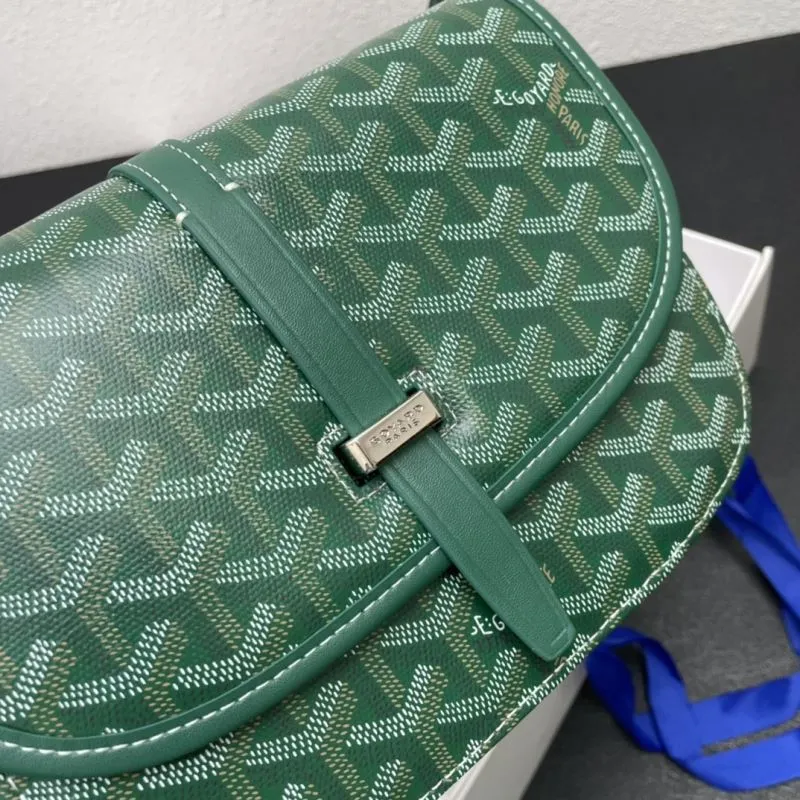Goyard Green Saddle Bag 22cm - Image 6