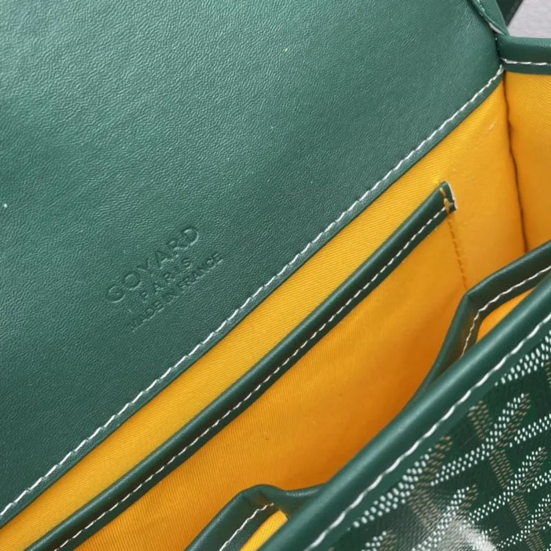 Goyard Green Saddle Bag 22cm - Image 9