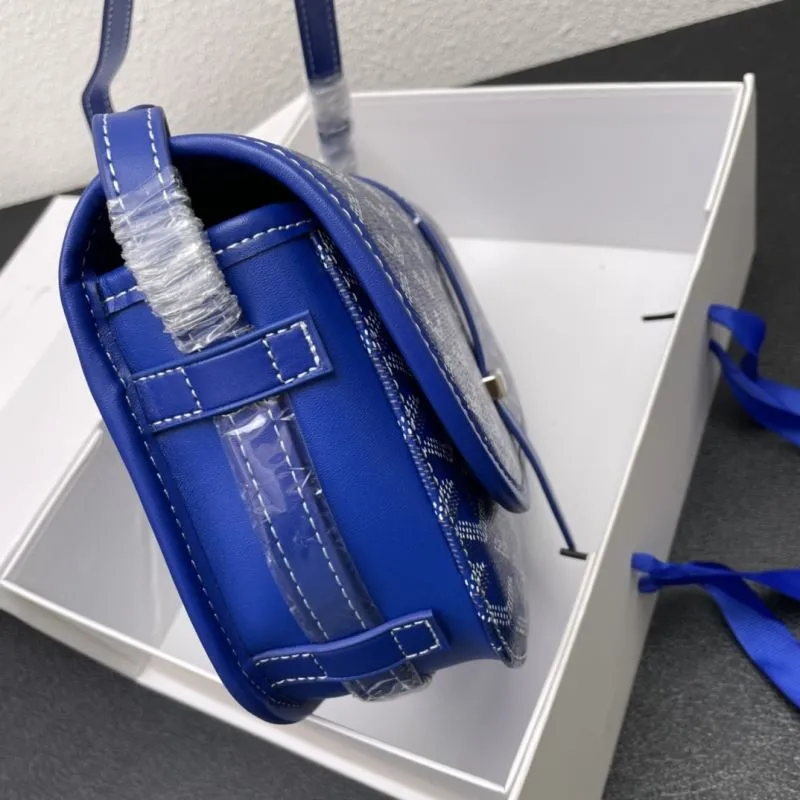 Goyard Blue Saddle Crossbody Bag 22cm - Image 5