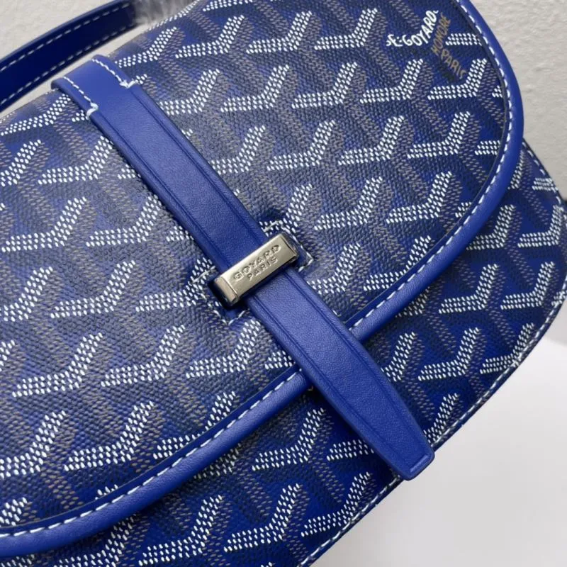 Goyard Blue Saddle Crossbody Bag 22cm - Image 6