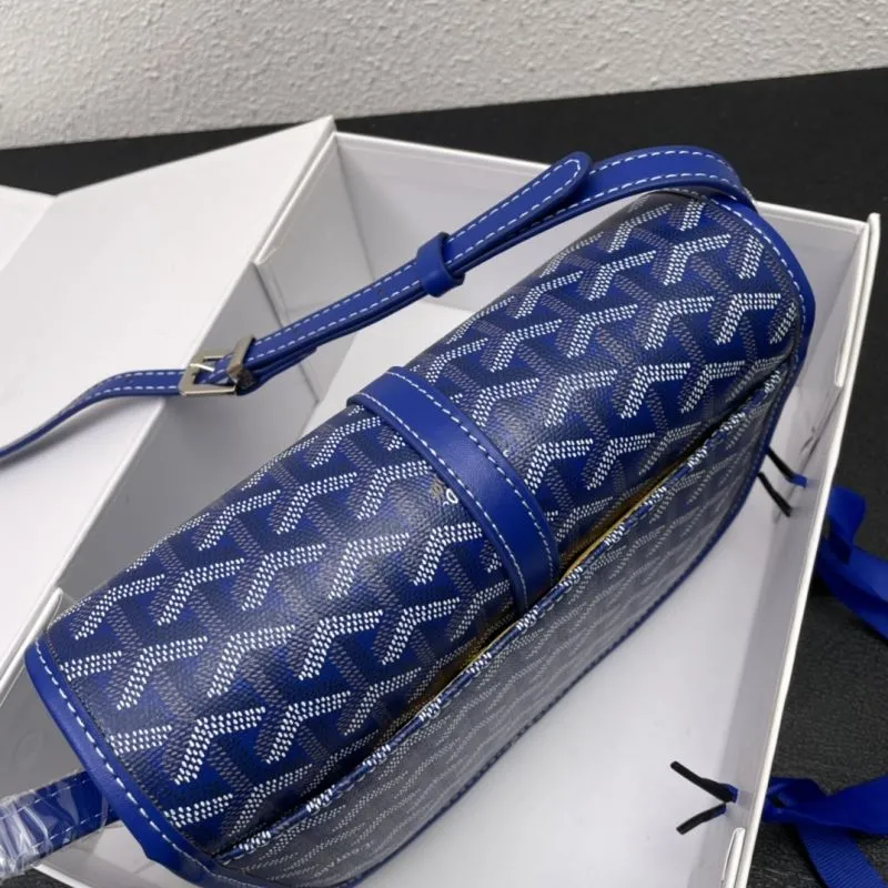 Goyard Blue Saddle Crossbody Bag 22cm - Image 7