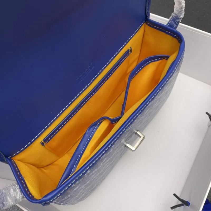 Goyard Blue Saddle Crossbody Bag 22cm - Image 9