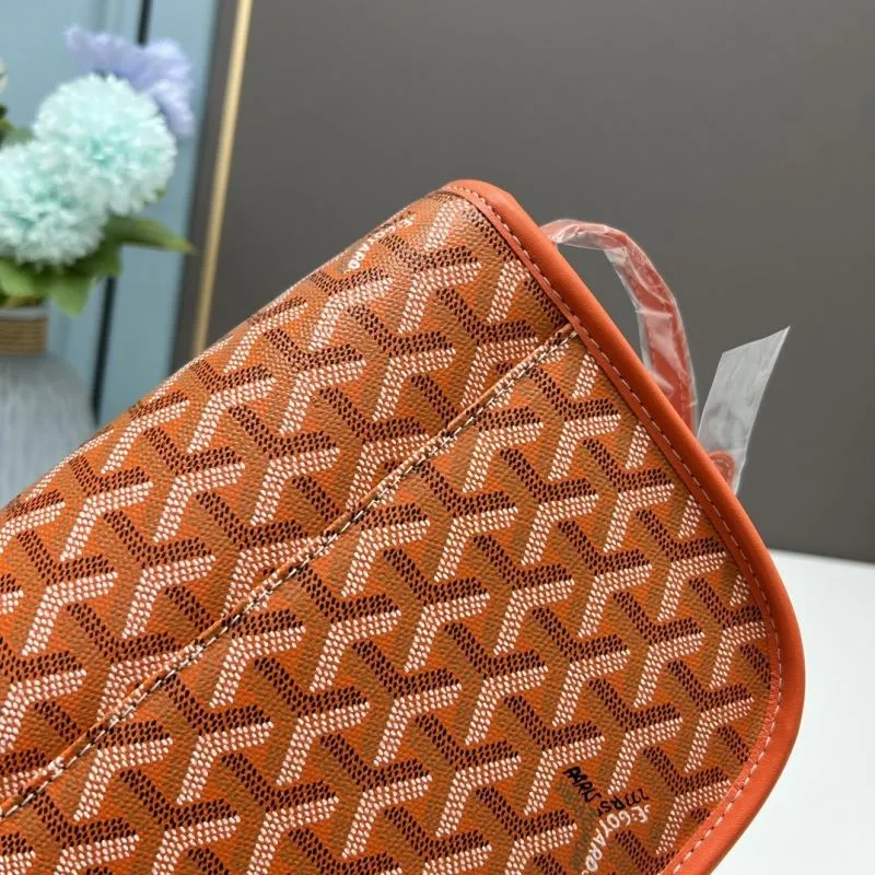 Goyard Orange Crossbody Satchel Bag - Image 4