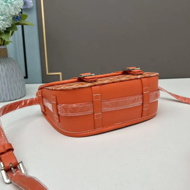 Goyard Orange Crossbody Satchel Bag - Image 5