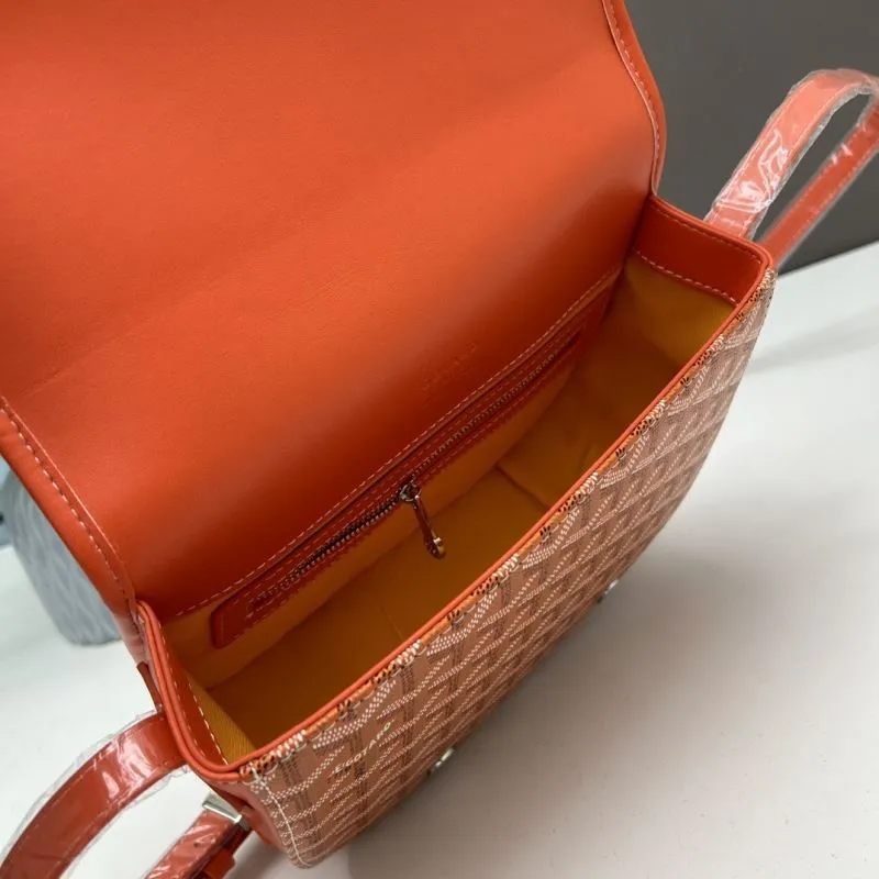 Goyard Orange Crossbody Satchel Bag - Image 7