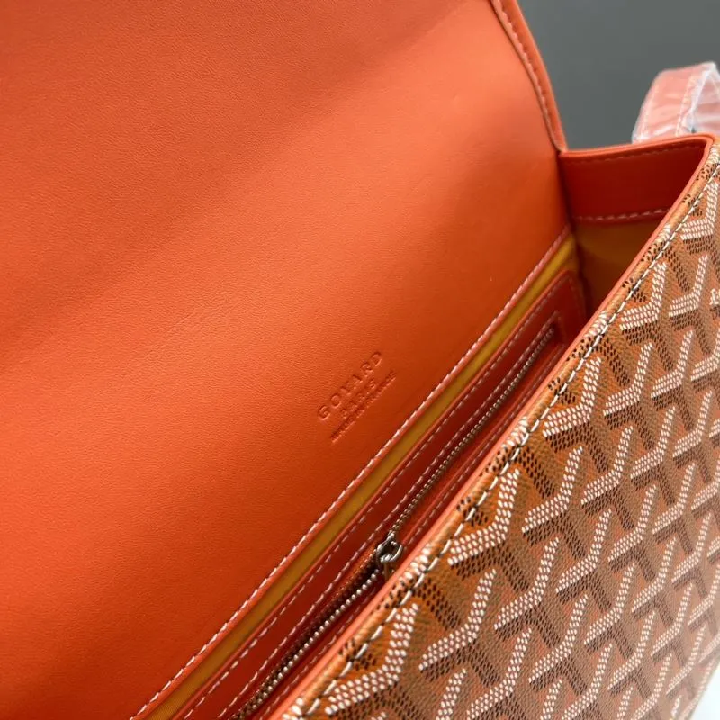 Goyard Orange Crossbody Satchel Bag - Image 8