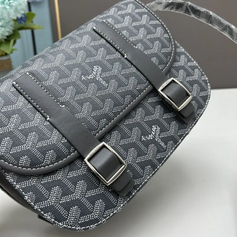Goyard Gray Messenger Bag 424 - Image 4