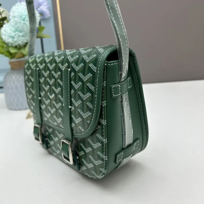 Goyard Green Crossbody Satchel Bag 426 - Image 6