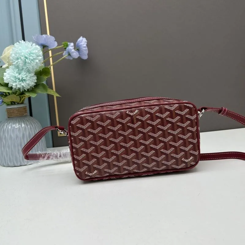 Goyard Burgundy Camera Crossbody Bag 429 - Image 3
