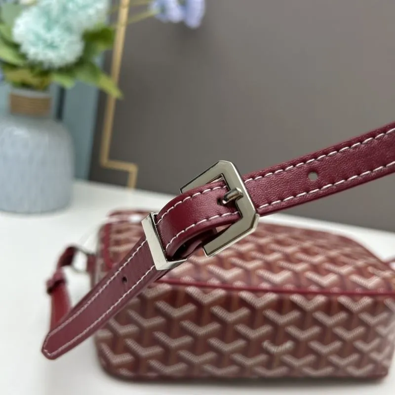 Goyard Burgundy Camera Crossbody Bag 429 - Image 6