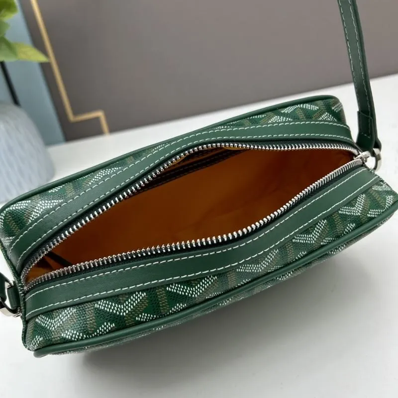 Goyard Green Camera Crossbody Bag 23x8x14cm - Image 7