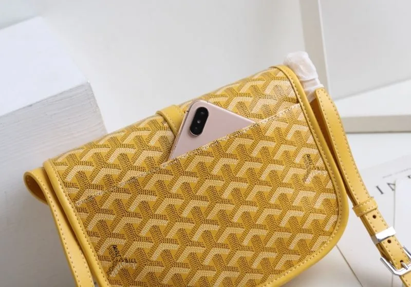 Goyard Yellow Satchel Crossbody Bag 436 - Image 4