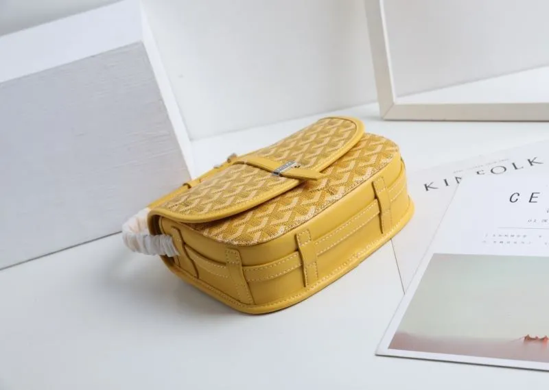 Goyard Yellow Satchel Crossbody Bag 436 - Image 6