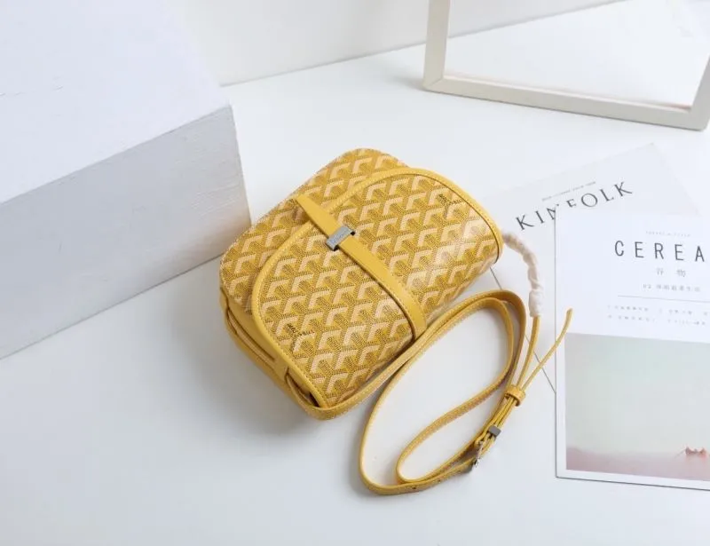 Goyard Yellow Satchel Crossbody Bag 436 - Image 7