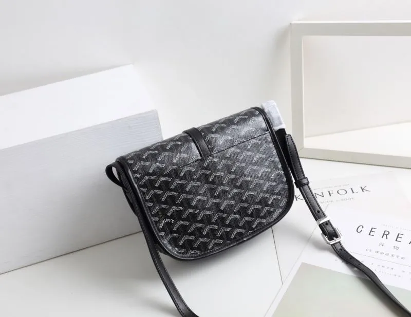 Goyard Black Crossbody Saddle Bag 437 - Image 3