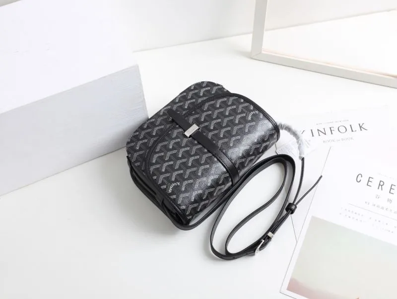 Goyard Black Crossbody Saddle Bag 437 - Image 7