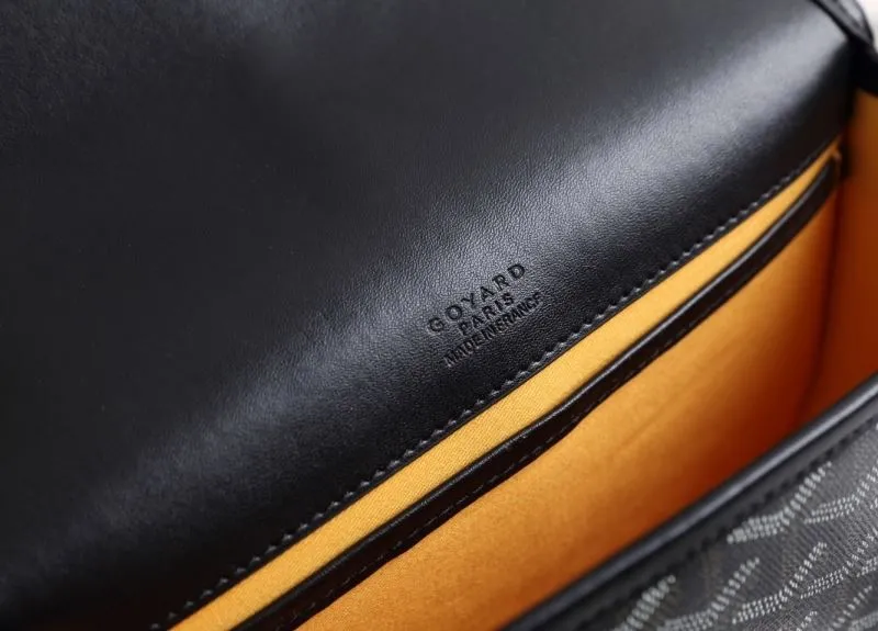 Goyard Black Crossbody Saddle Bag 437 - Image 8