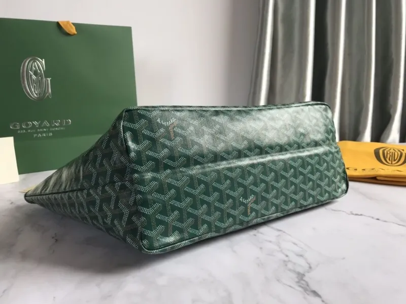 Goyard Green Tote Bag With Pouch - Image 4