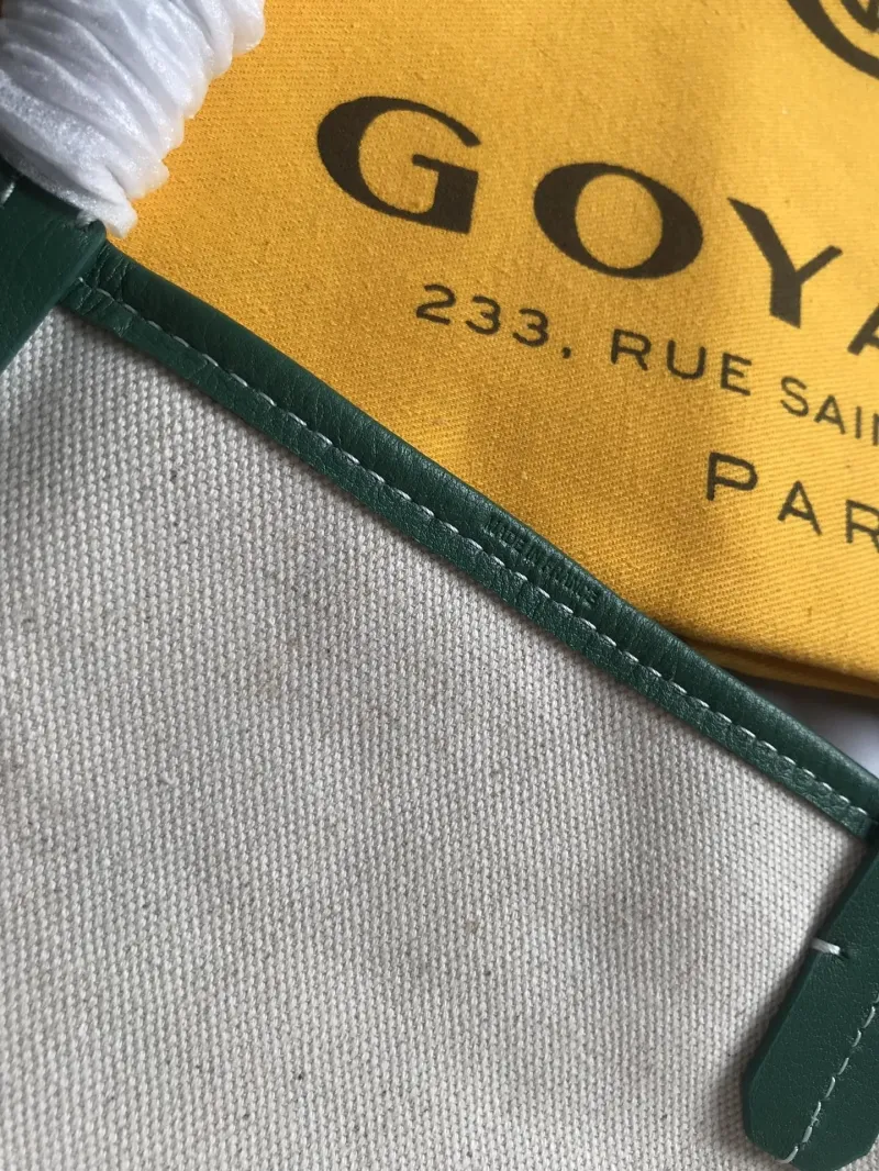 Goyard Green Tote Bag With Pouch - Image 6