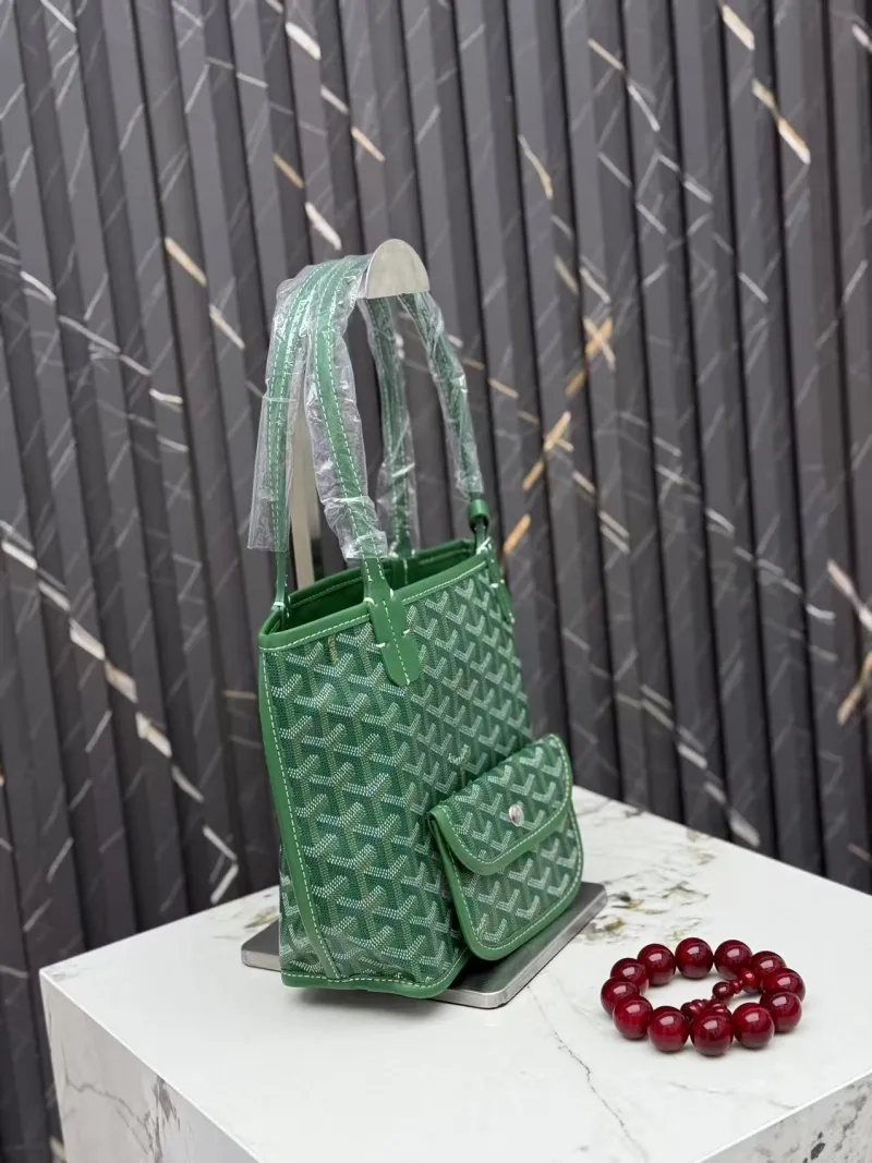 Goyard Green Tote Bag with Small Pouch No.9 - Image 3