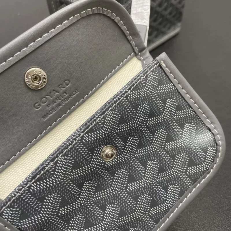 Goyard Small Gray Tote Bag with Pouch - Image 9