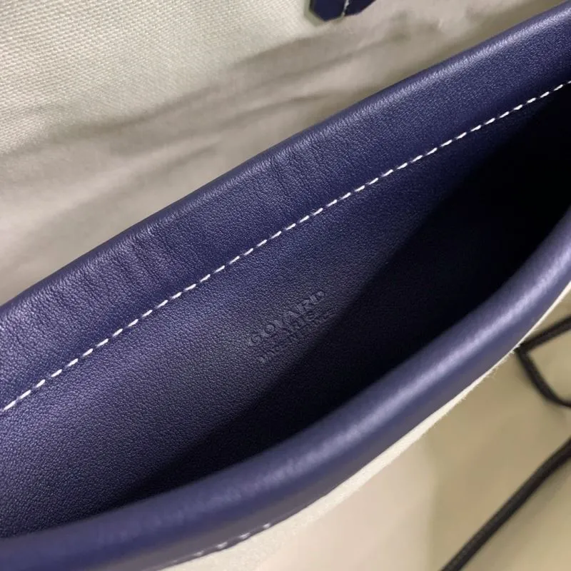 Goyard Navy Blue Tote Bag with Pouch - Image 6