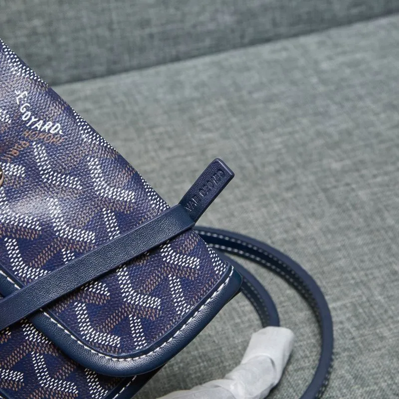 Goyard Navy Blue Tote Bag with Pouch - Image 9