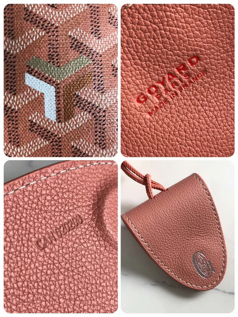 Goyard Pink Tote Bag with Small Pouch - Image 9