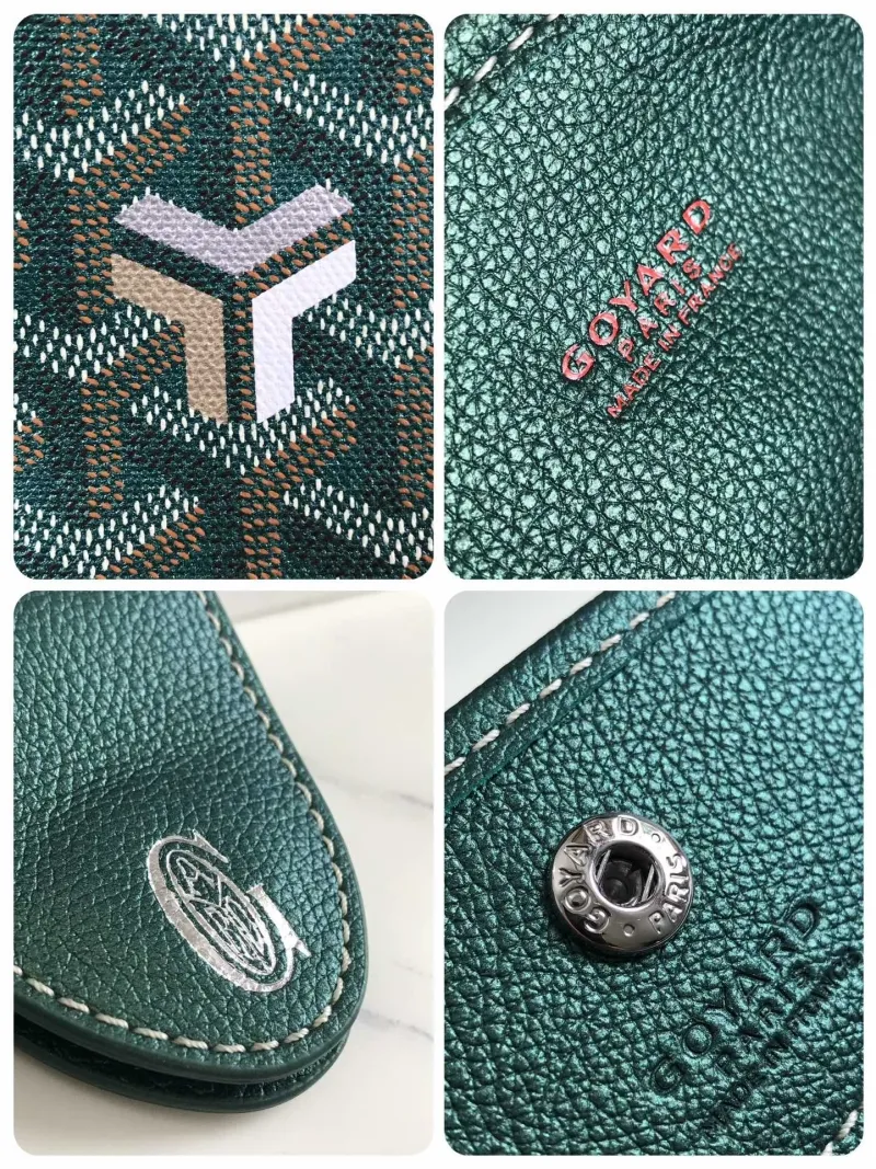 Goyard Dark Green Small Shopping Tote Bag - Image 9