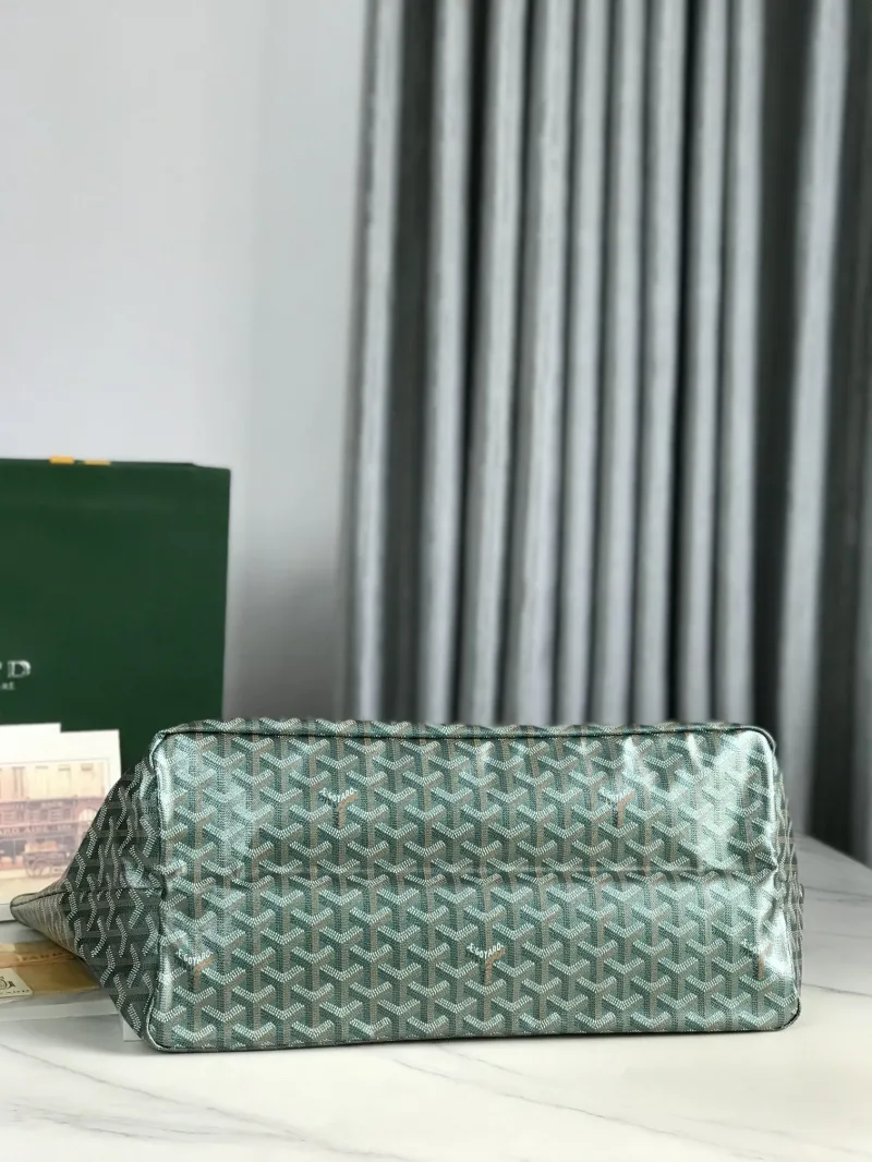 Goyard Green Shopping Tote Bag With Pouch - Image 5