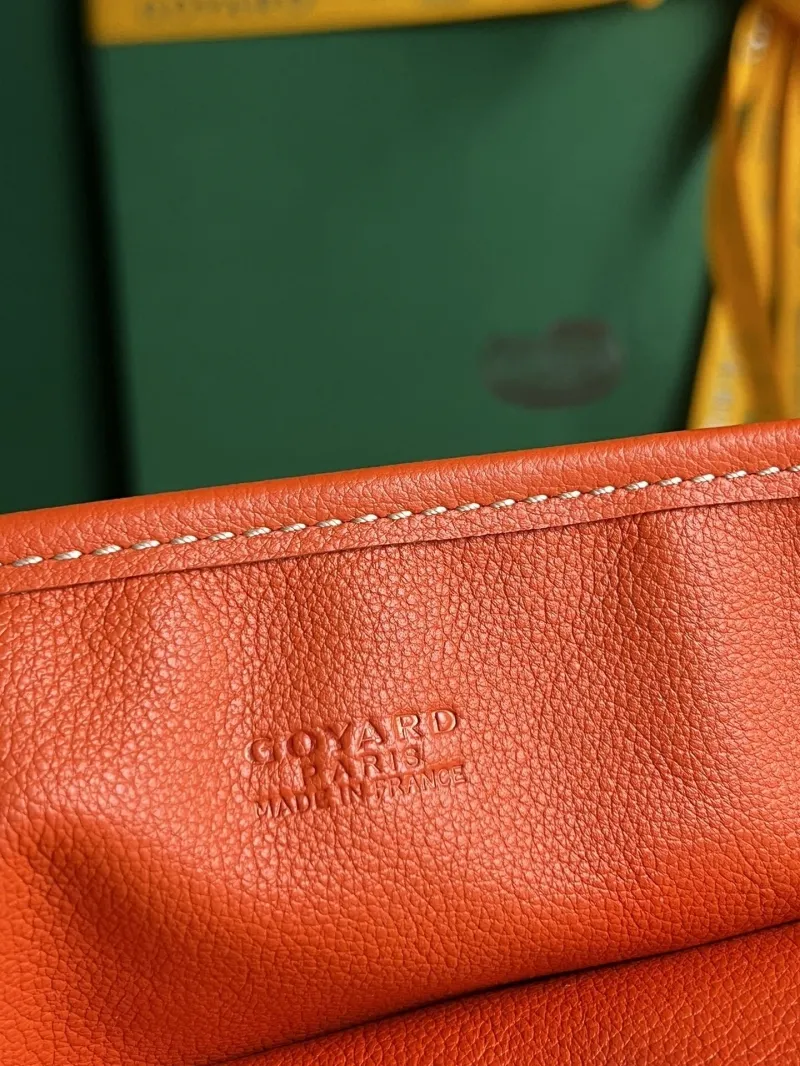 Goyard Orange Tote Bag with Mini Pouch - Image 7