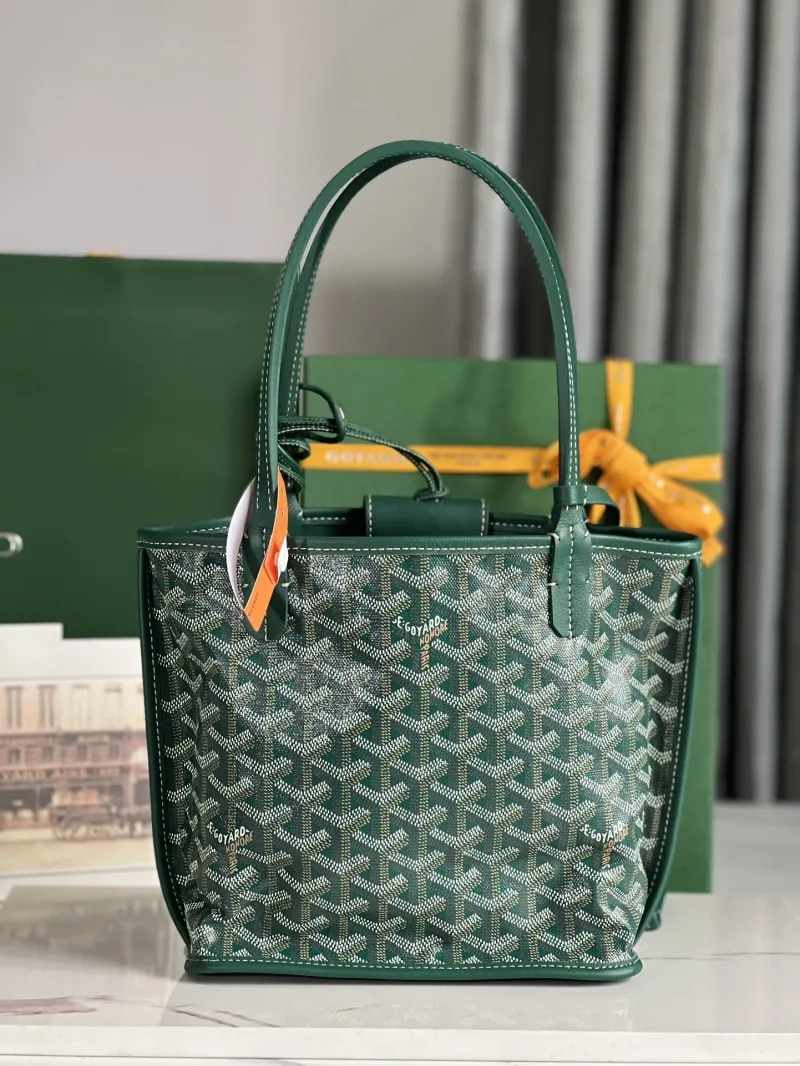Goyard Green Shopping Tote Bag Size 25 - Image 4