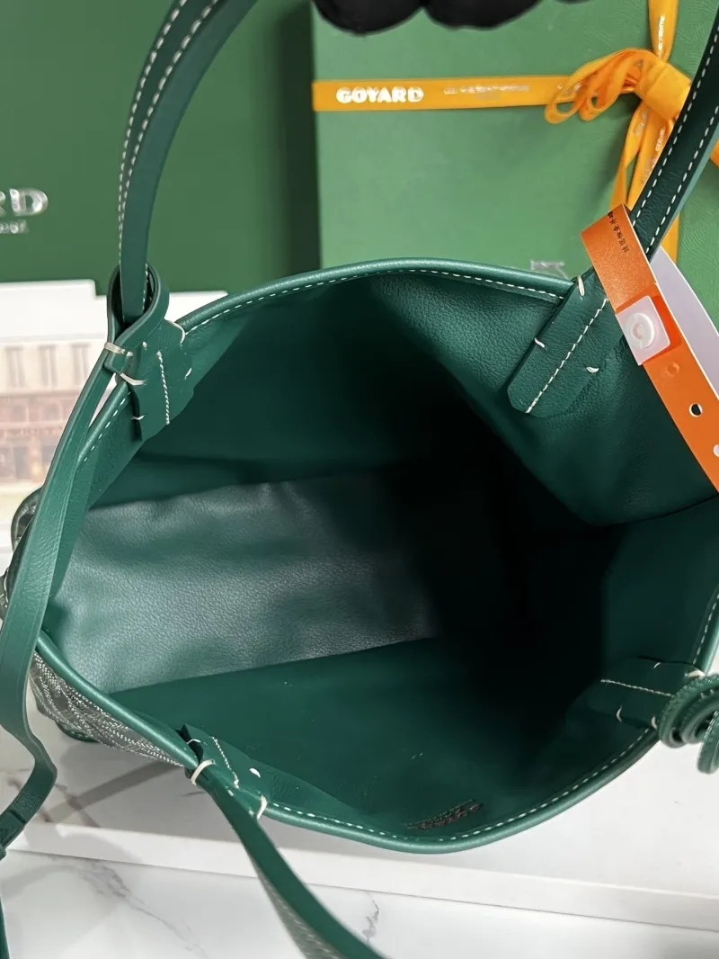 Goyard Green Shopping Tote Bag Size 25 - Image 6