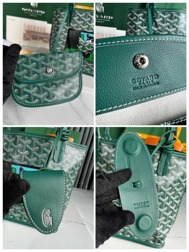 Goyard Green Shopping Tote Bag Size 25 - Image 8