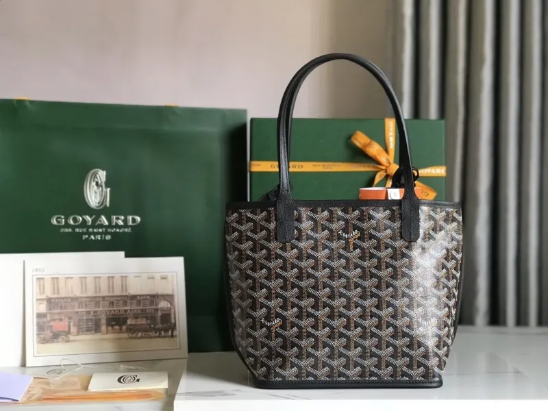 Goyard Black Tote Shoulder Bag - Image 3