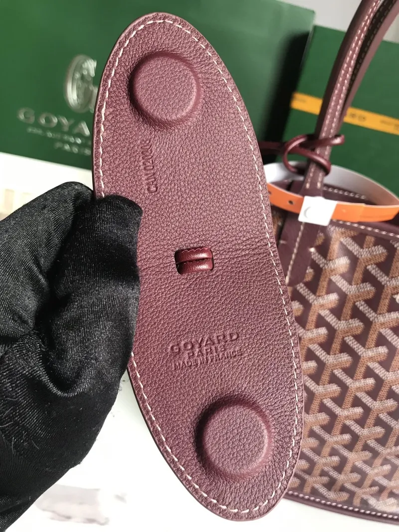 Goyard Burgundy Tote Bag 32 - Image 4