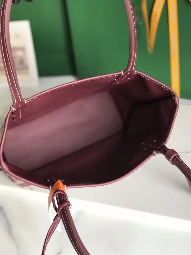 Goyard Burgundy Tote Bag 32 - Image 7