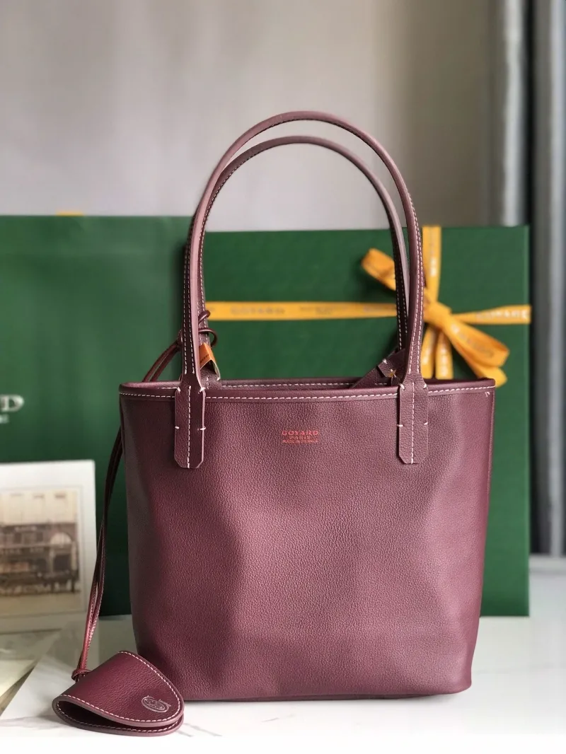 Goyard Burgundy Tote Bag 32 - Image 8
