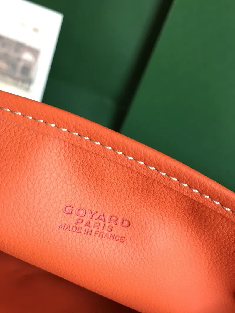 Goyard Orange Tote Bag with Pouch - Image 6
